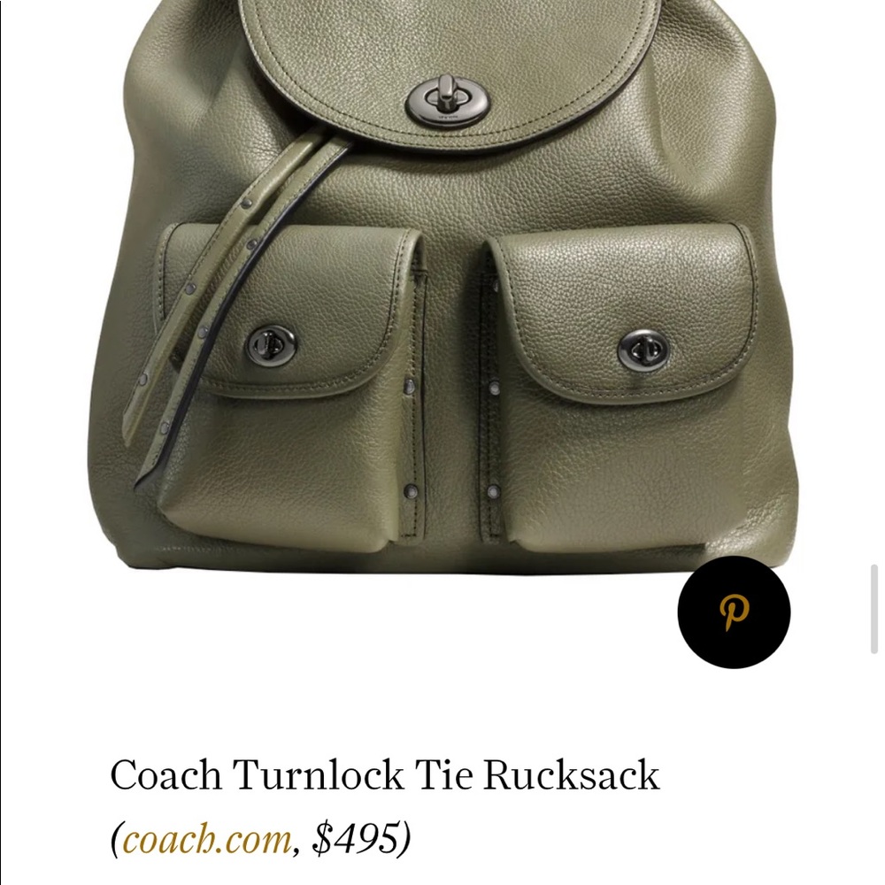 Coach leather backpack - Picture 4 of 4